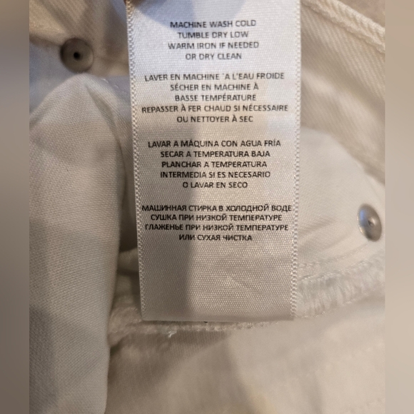 NWT Re/Done 70's Stove Pipe Jeans Vintage White 30 $265 Sold at Revolve - Picture 15 of 16
